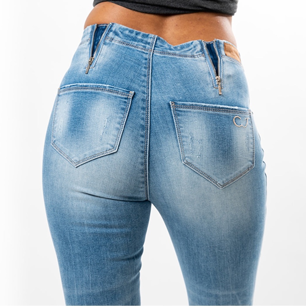Distressed Patchwork Capris - Picture 3 of 12